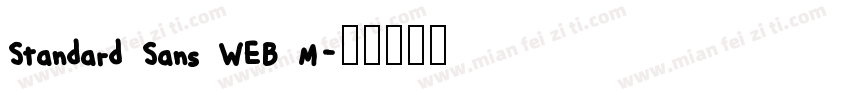 Standard Sans WEB M字体转换
